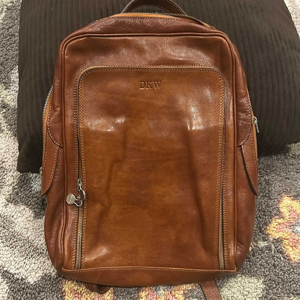 Genuine Leather Backpack Brand DKW NWOT never used.